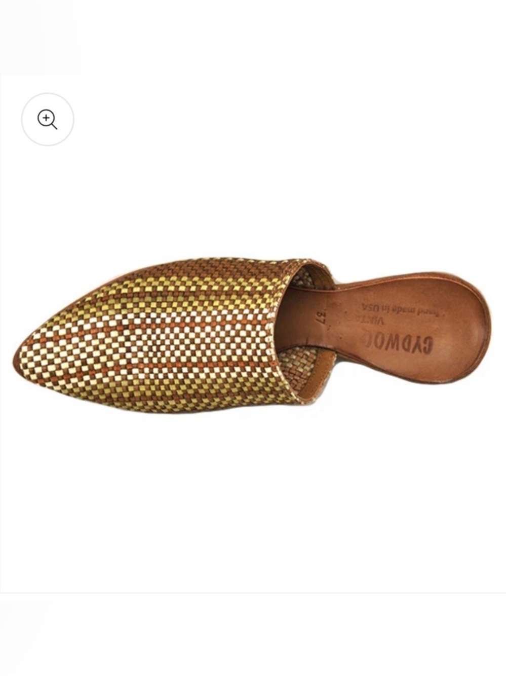 Cydwoq Orient Olive Brown Woven Slip-On Mule - Picture 9 of 9